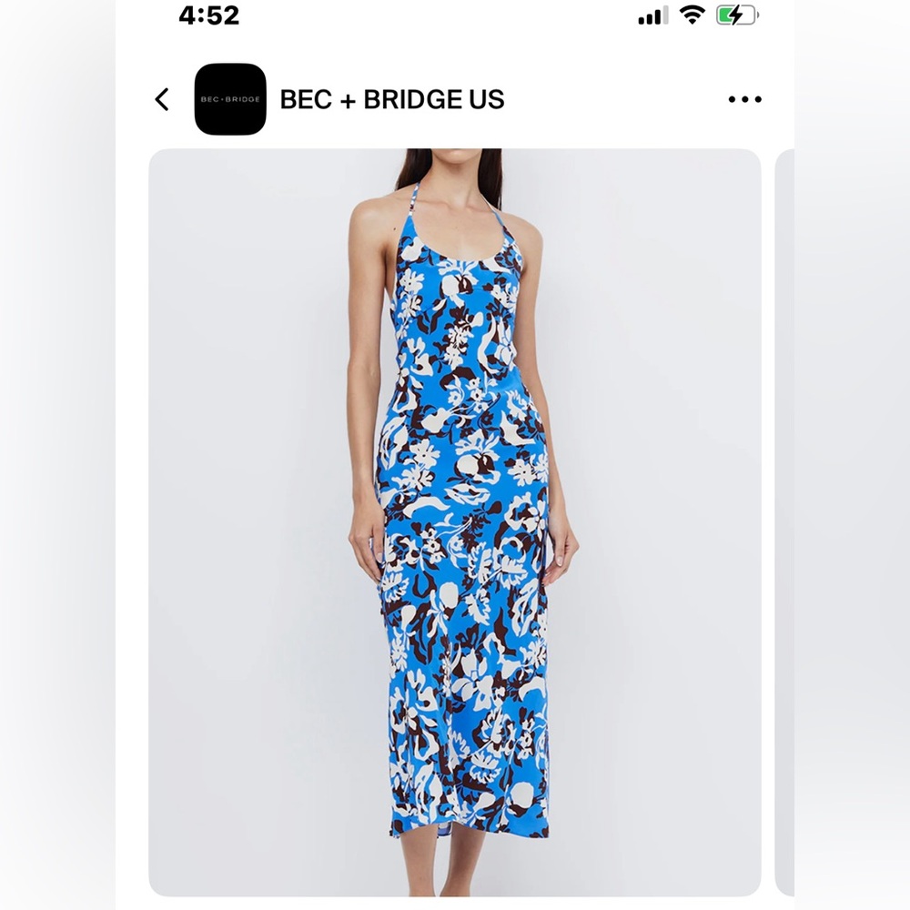 Bec & Bridge Clarisse halter maxi gown